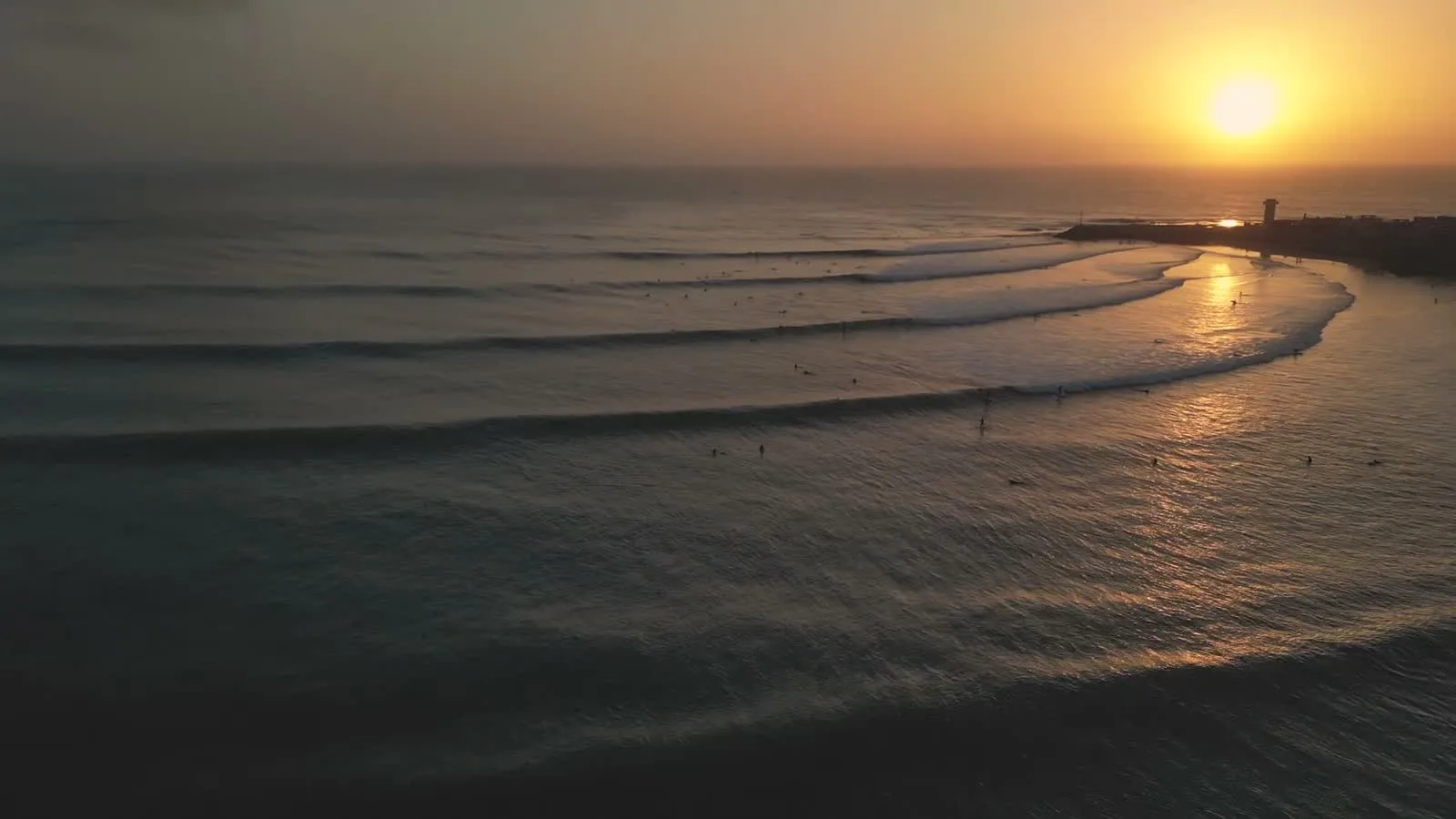 Coucher de soleil sur la baie d’Imsouane